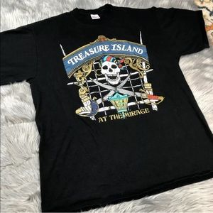 Vintage Black Treasure Island Mirage Shirt